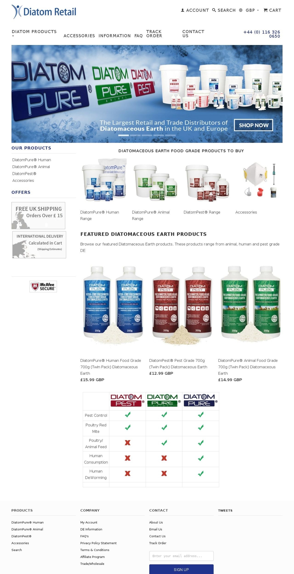 diatomdirect.com shopify website screenshot