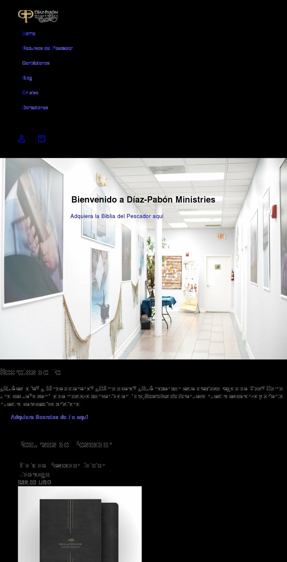 diazpabon.com shopify website screenshot