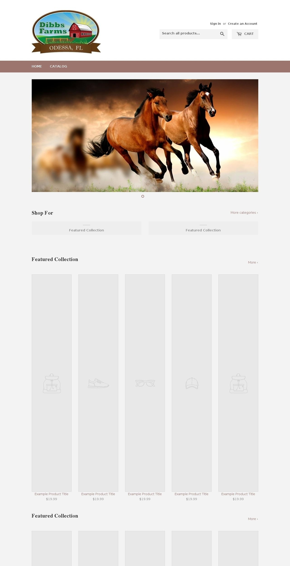 dibbsfarms.com shopify website screenshot