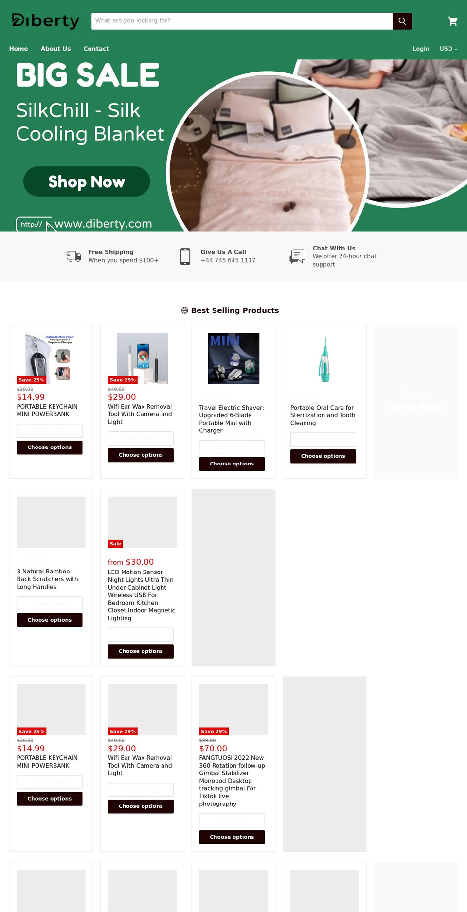diberty.com shopify website screenshot