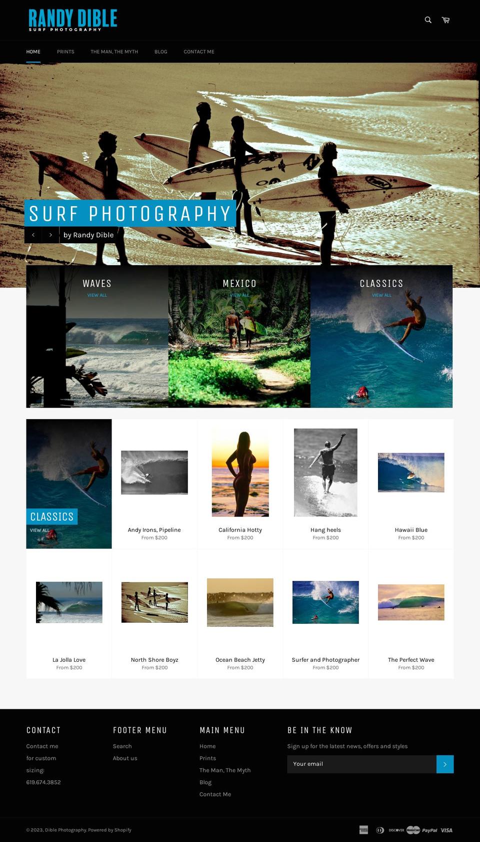 diblephotography.myshopify.com shopify website screenshot