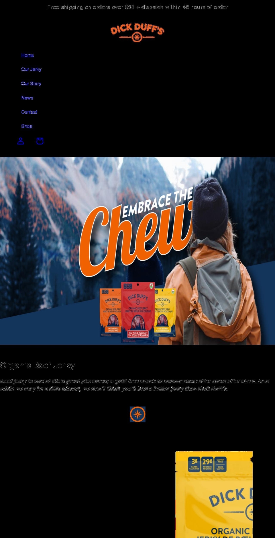 dickduffs.com shopify website screenshot