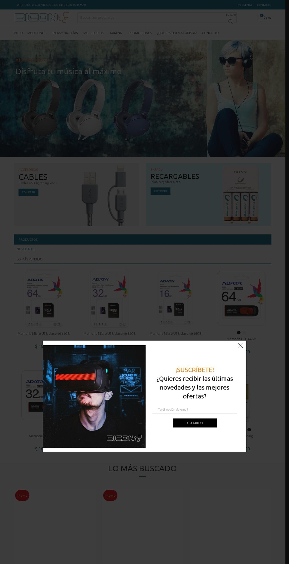 diconmexico.com shopify website screenshot