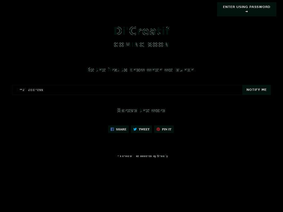 dicreatif.com — Shopify storefront screenshot