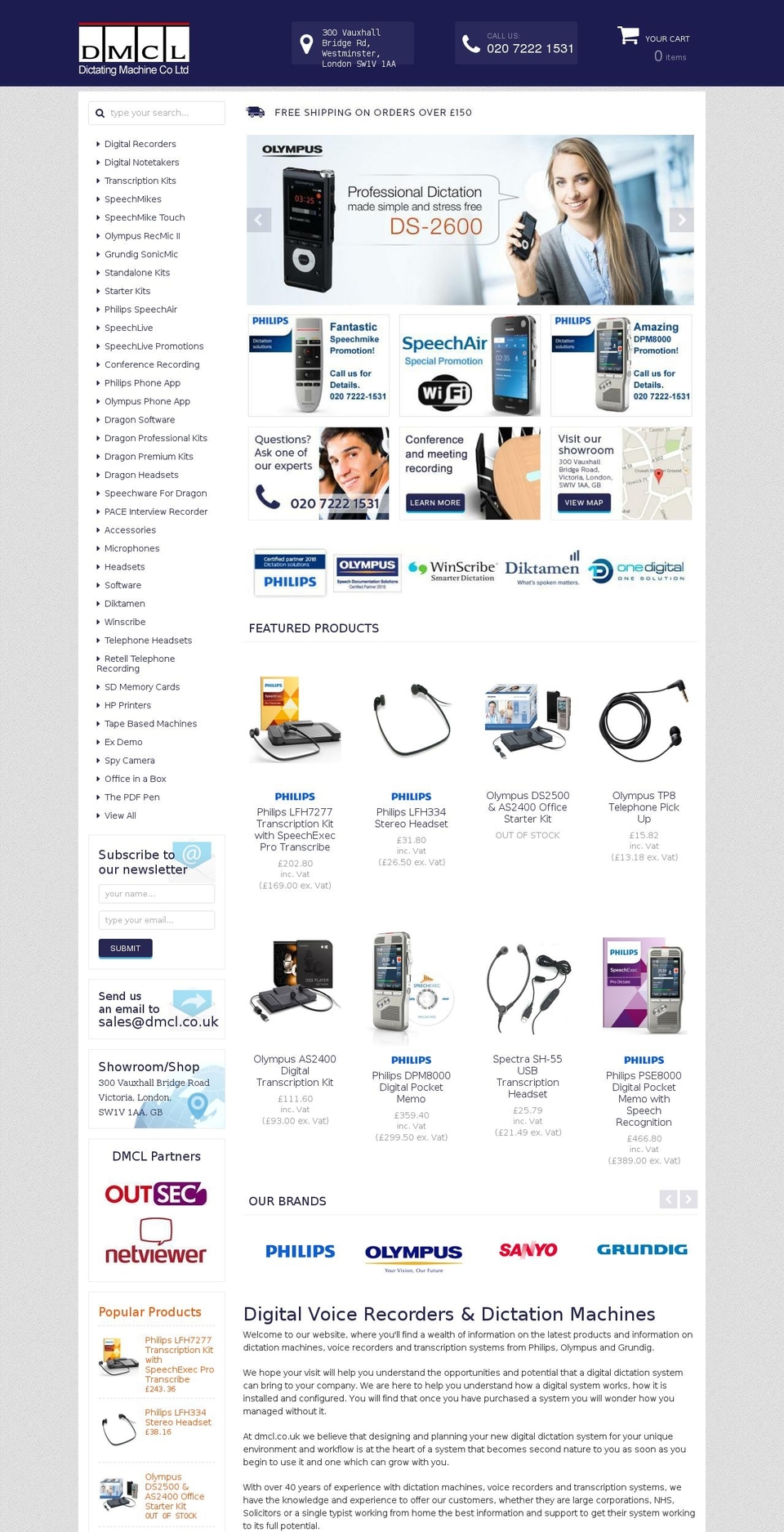 dictateit.net shopify website screenshot