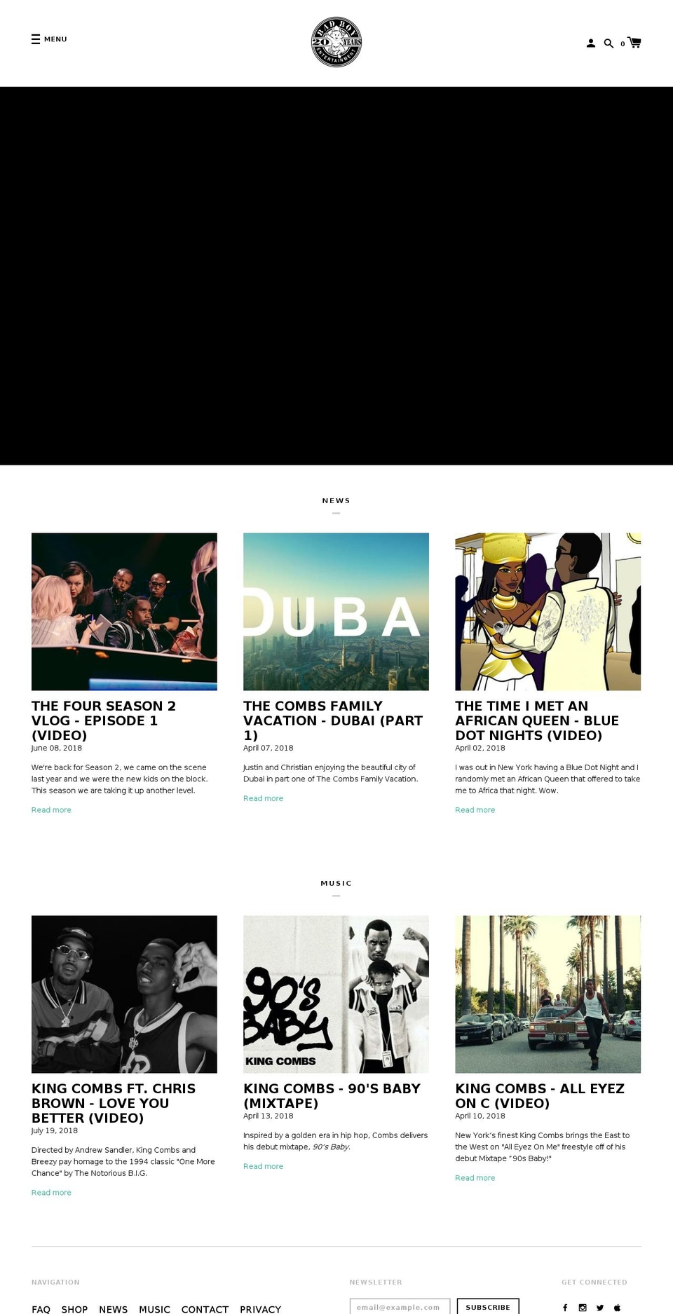 deon Shopify theme site example diddy.com