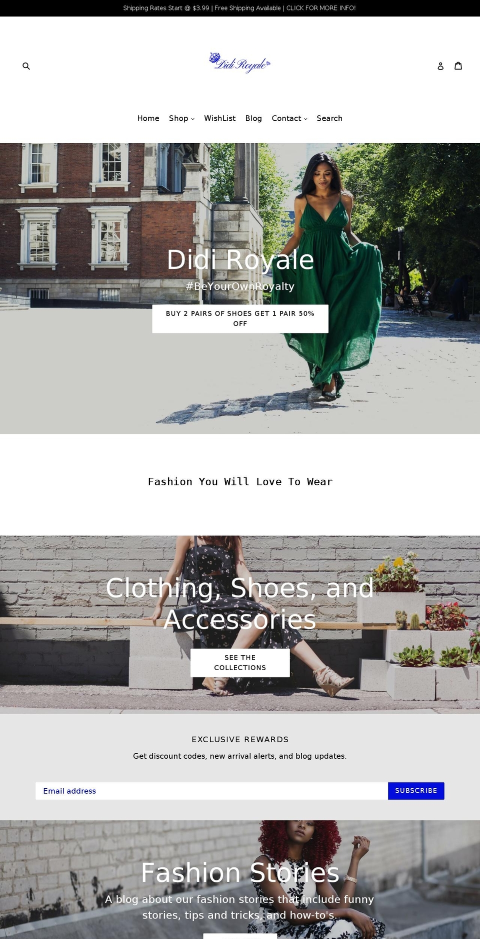 didiroyale.com shopify website screenshot