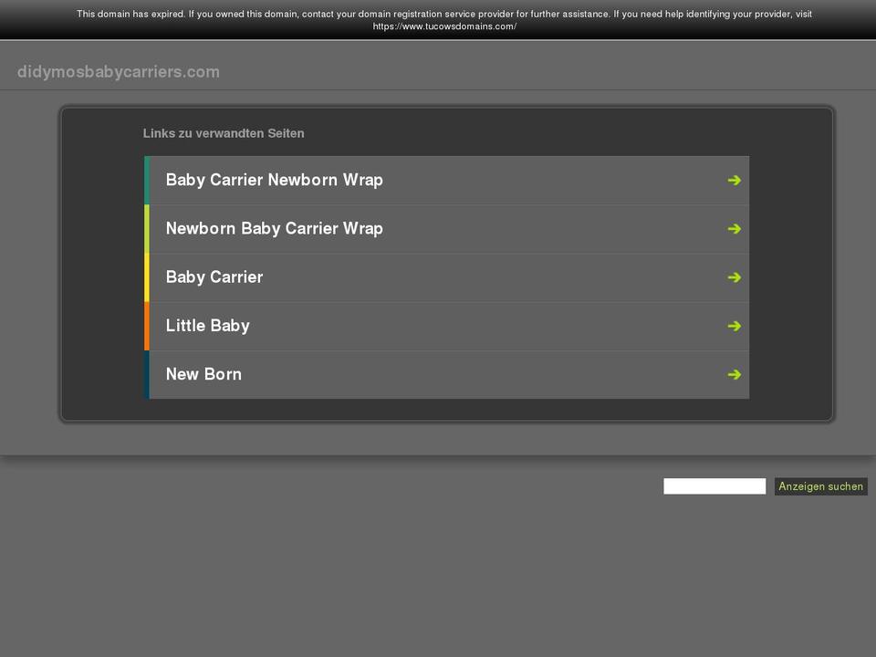 didymosbabycarriers.com shopify website screenshot