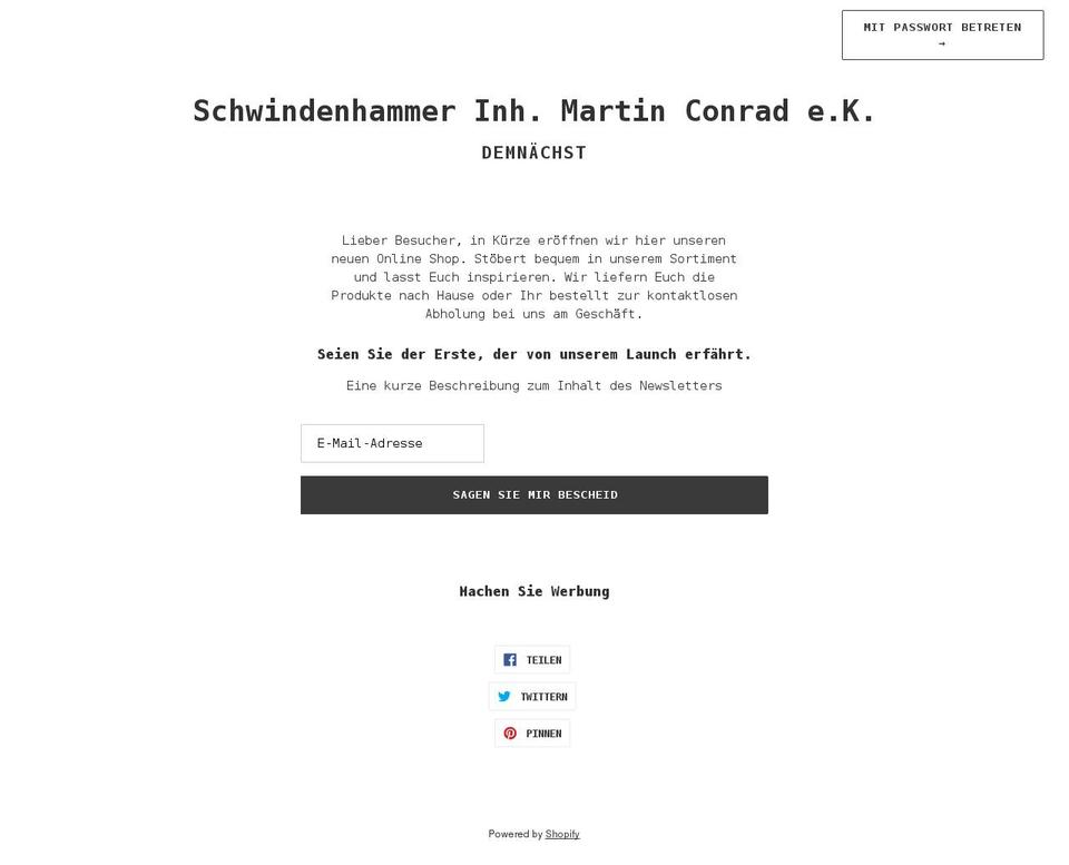 dieconrads.net shopify website screenshot