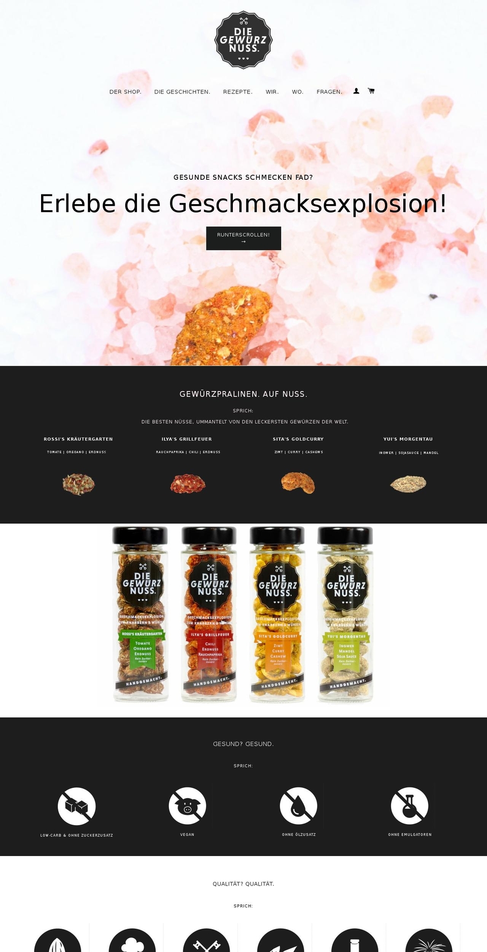 diegewuerznuss.com shopify website screenshot