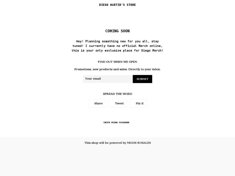 diego-martir-store.myshopify.com shopify website screenshot