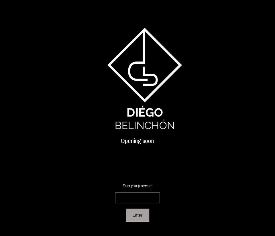 diegobelinchon.com — Shopify storefront screenshot