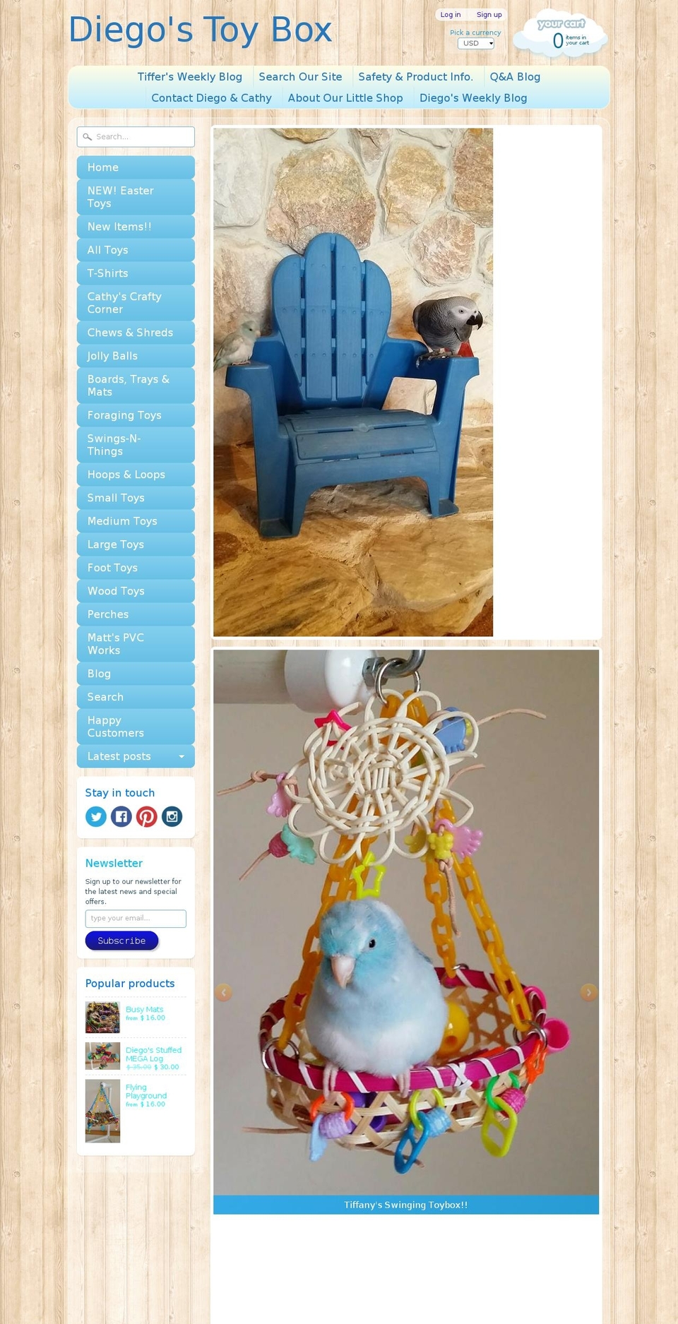 diegostoybox.com shopify website screenshot