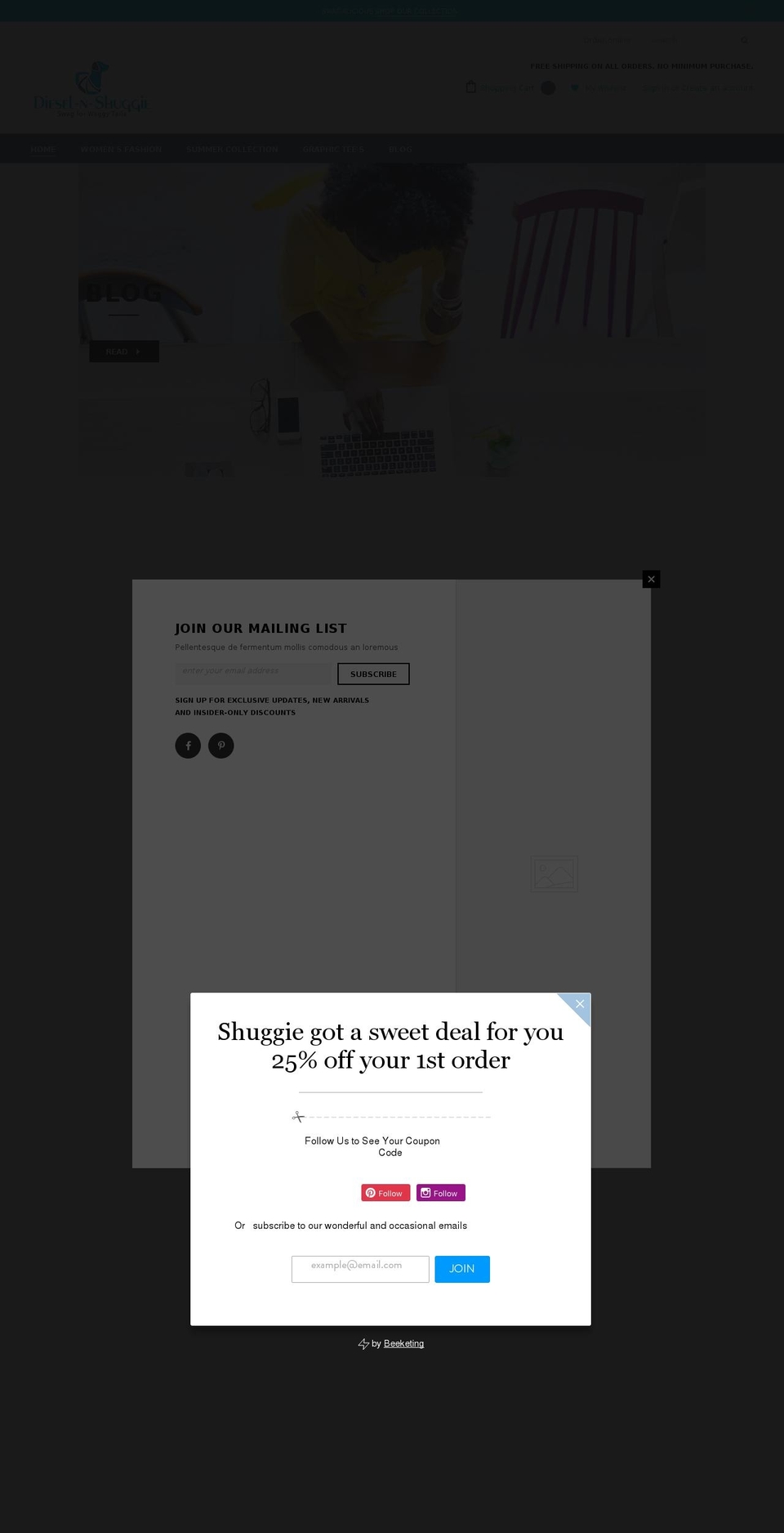 diesel-n-shuggie.com shopify website screenshot