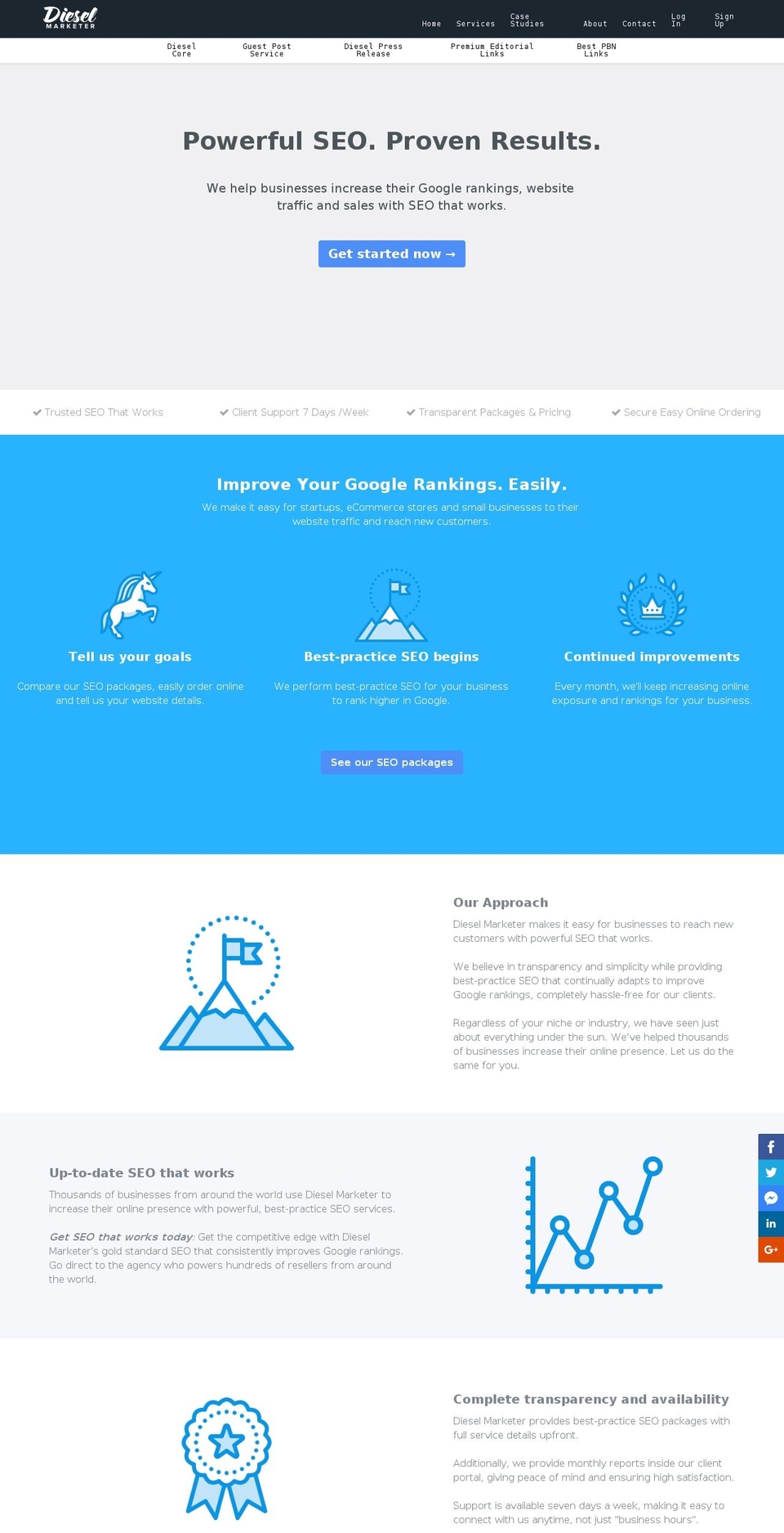 dieselmarketer.com — Shopify storefront screenshot