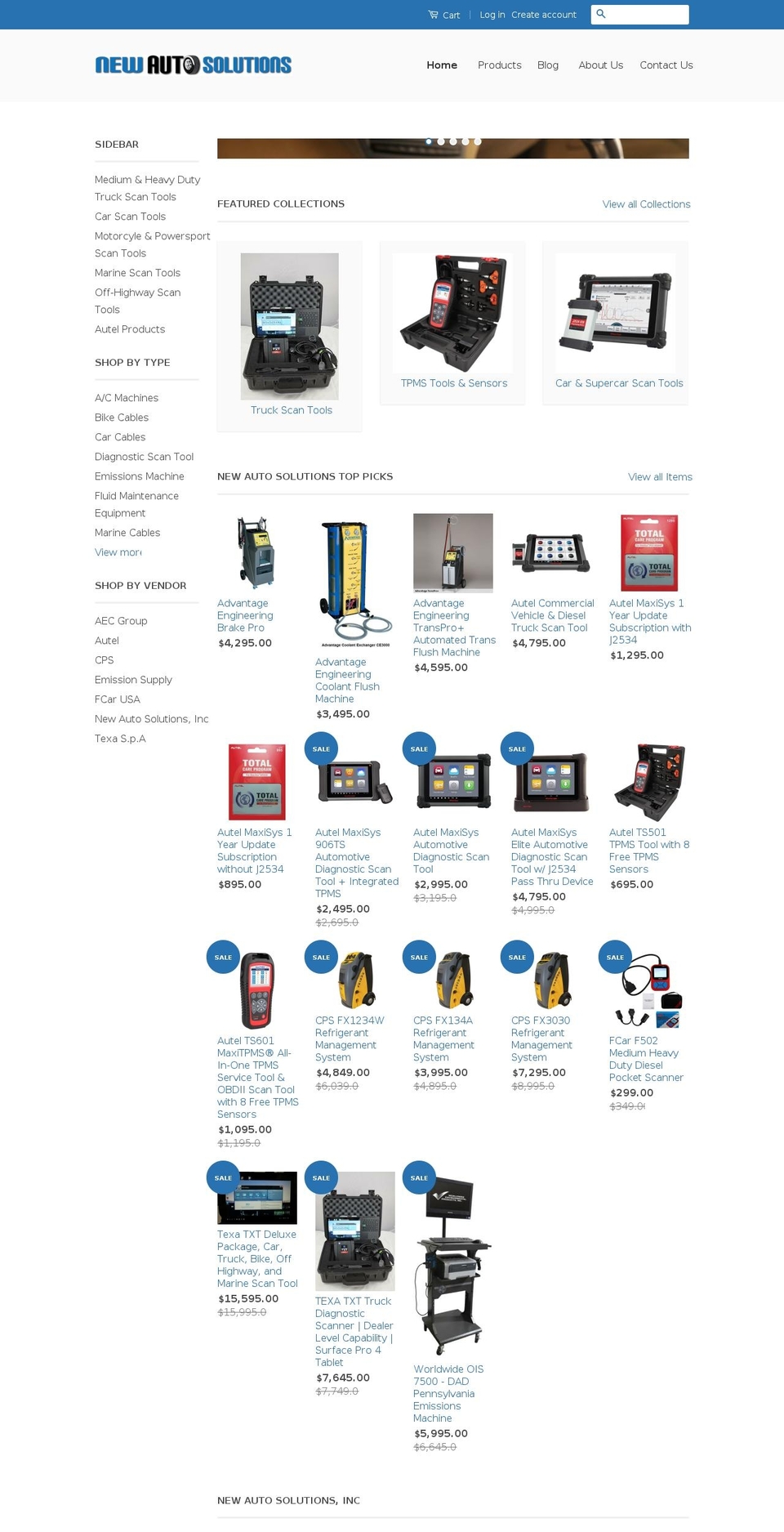 dieselscanners.com shopify website screenshot