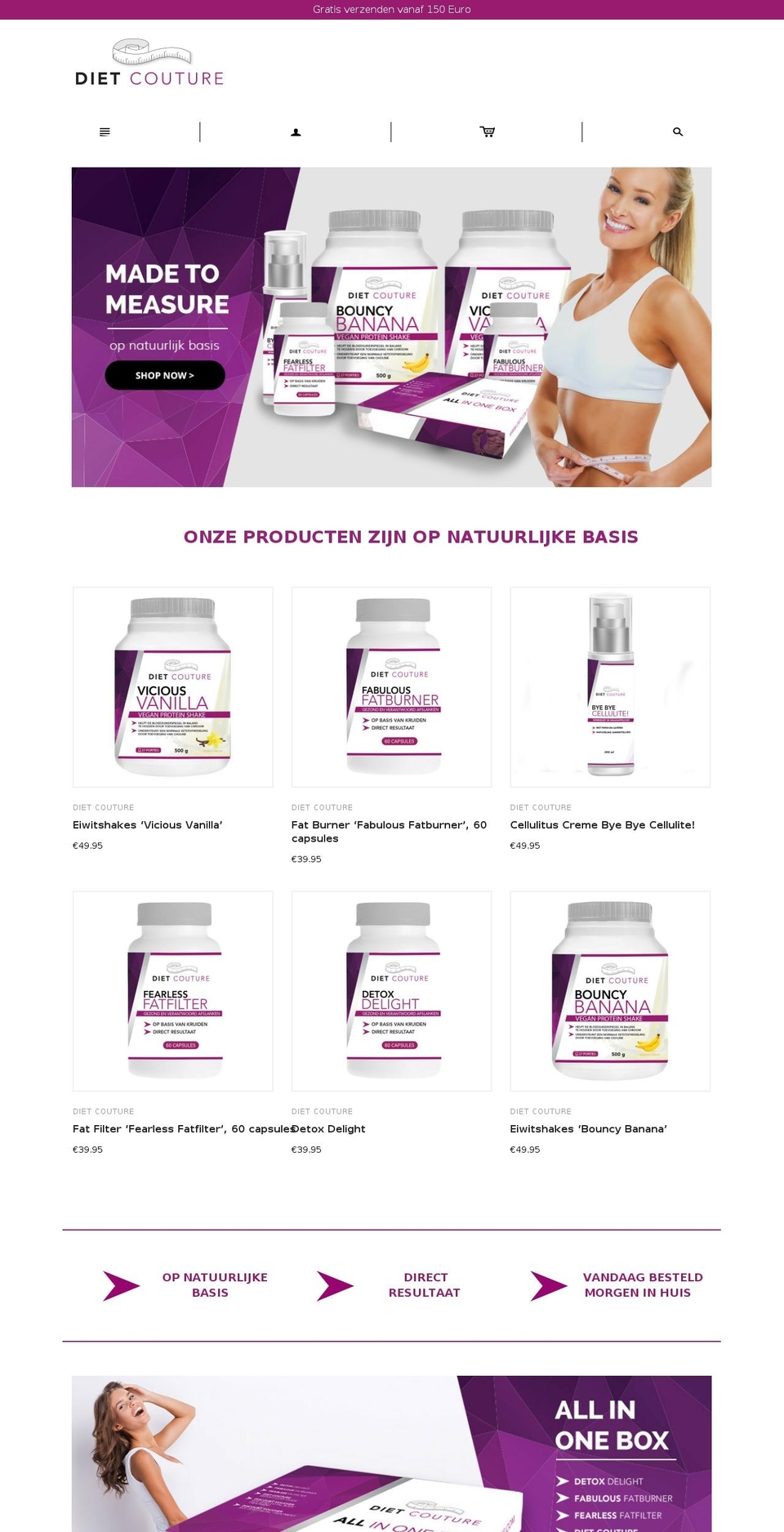 dietcouture.com shopify website screenshot