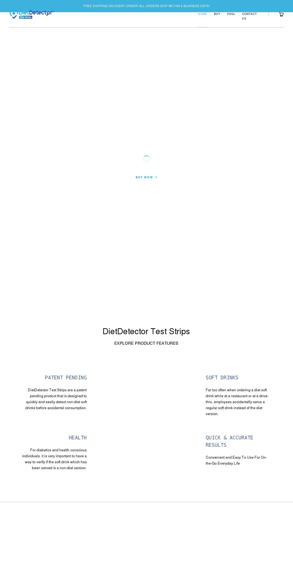 dietdetector.com shopify website screenshot
