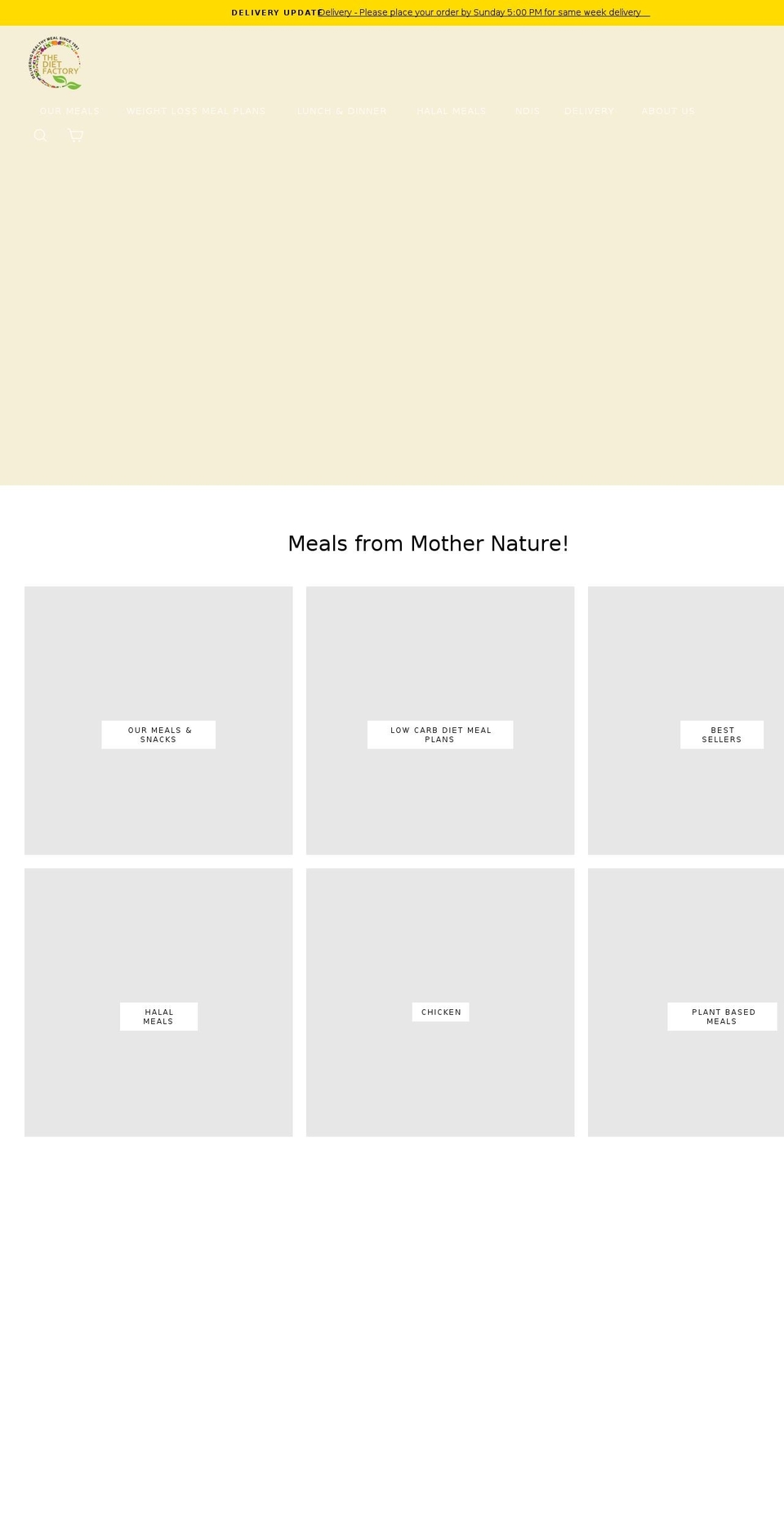 dietfactory.com.au shopify website screenshot