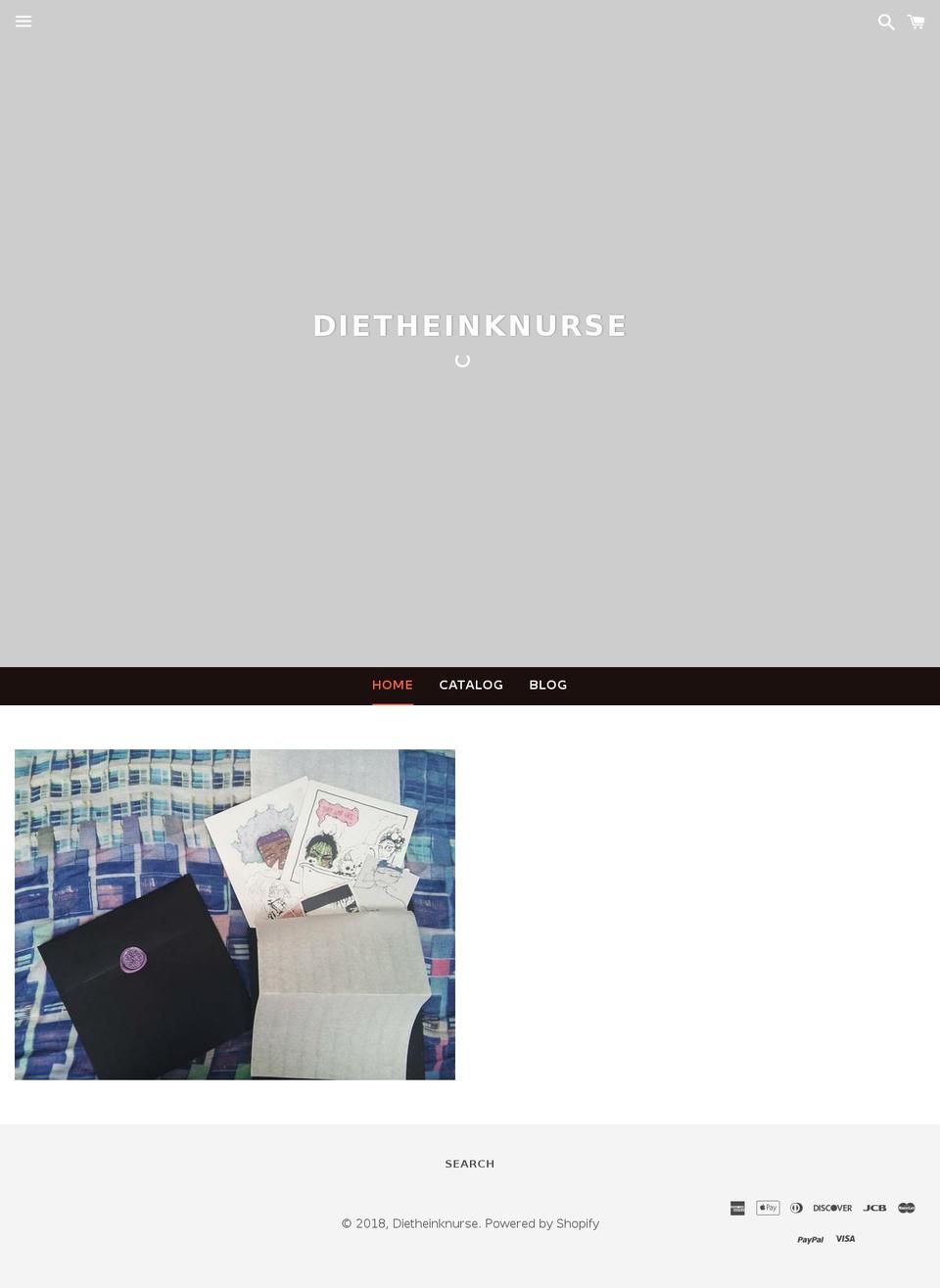 dietheinknurse.com shopify website screenshot