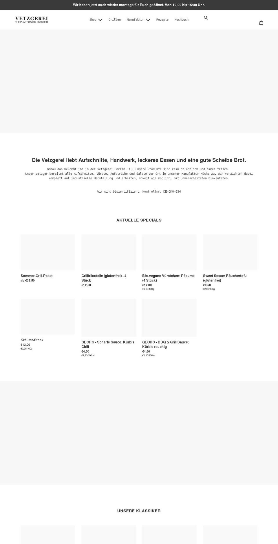 dievetzgerei.berlin shopify website screenshot