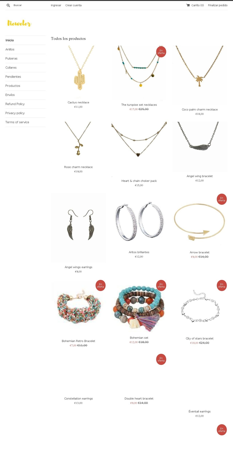 dieweler.com — Shopify storefront screenshot