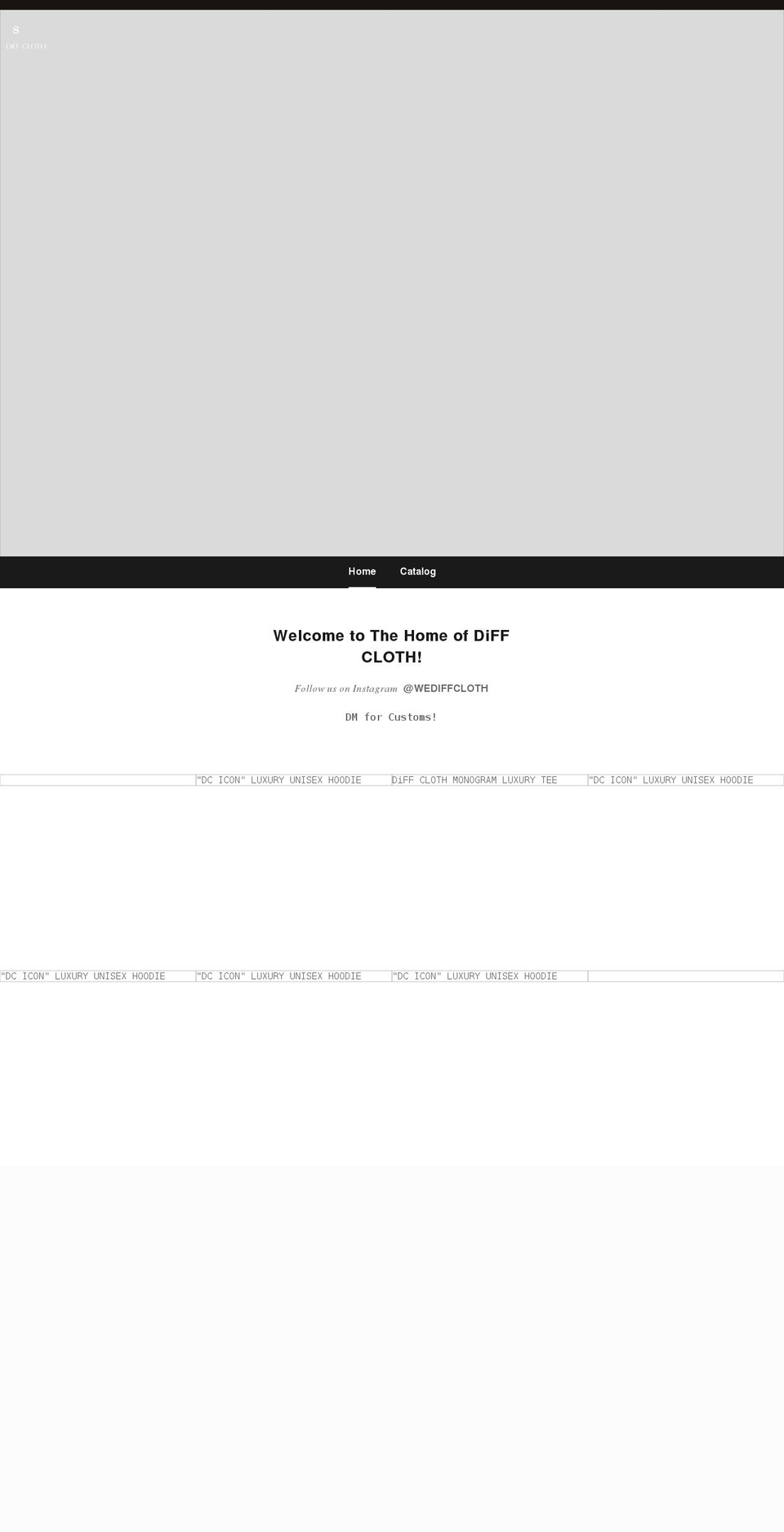 diffcloth.com shopify website screenshot