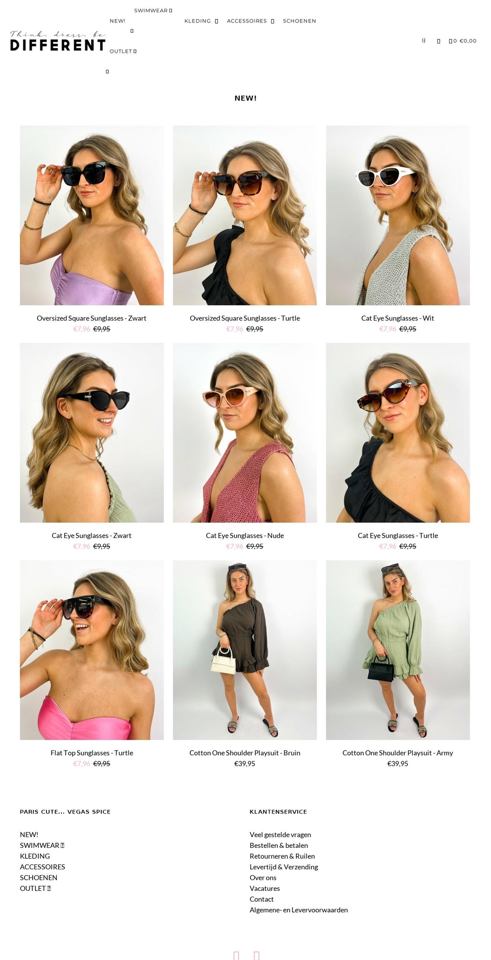 different-stores.nl shopify website screenshot