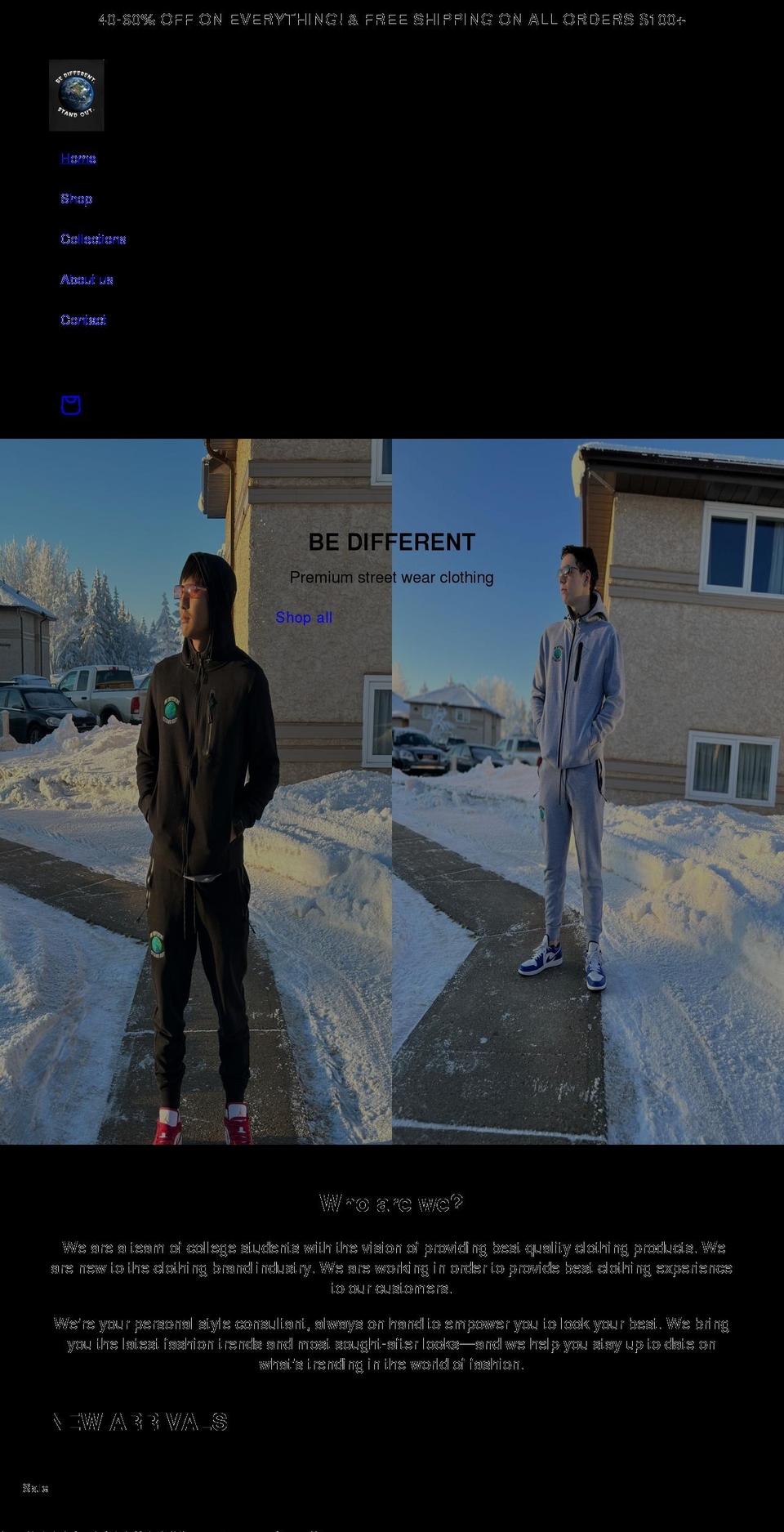 differentbrandco.com shopify website screenshot