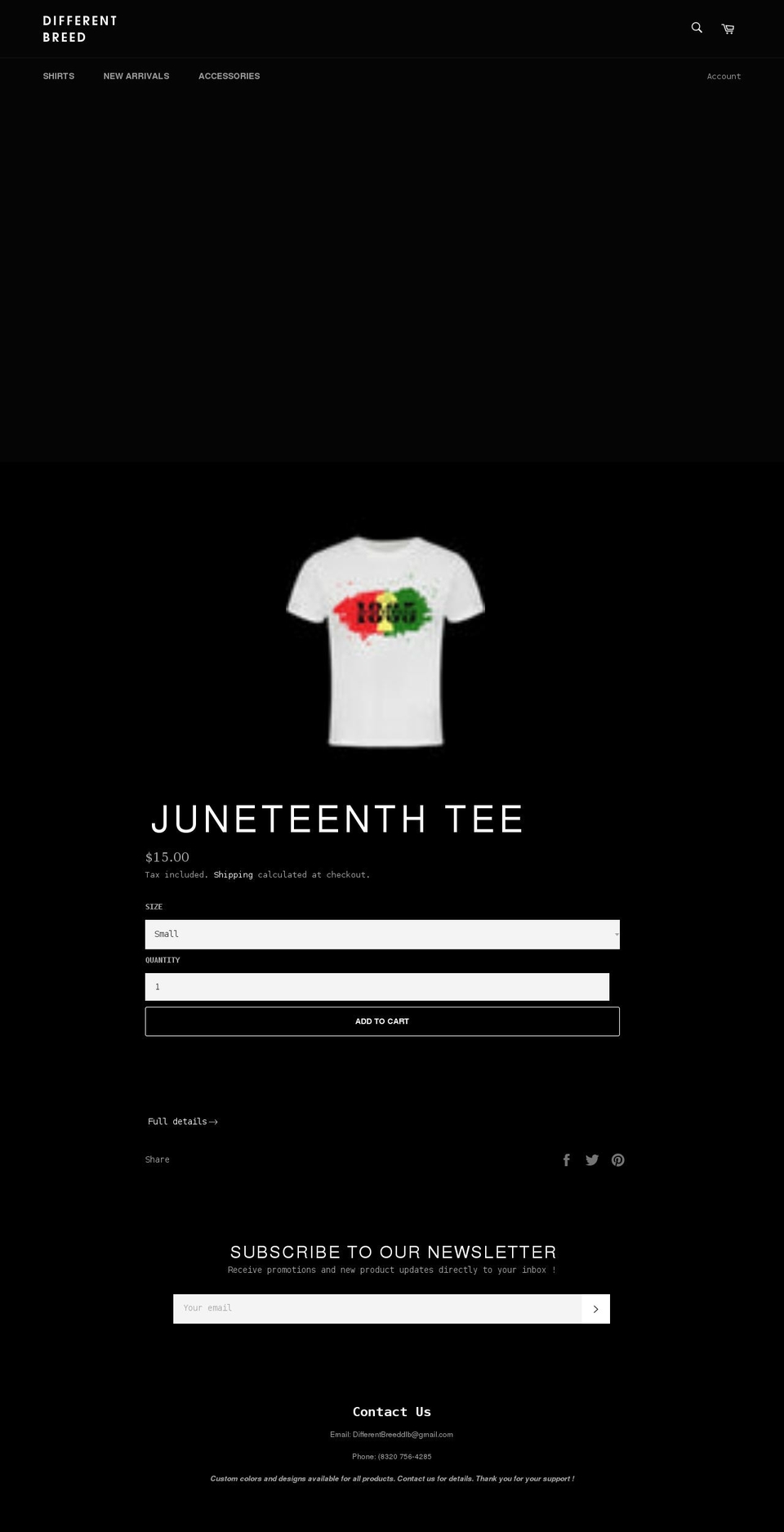 differentbreeddb.com shopify website screenshot