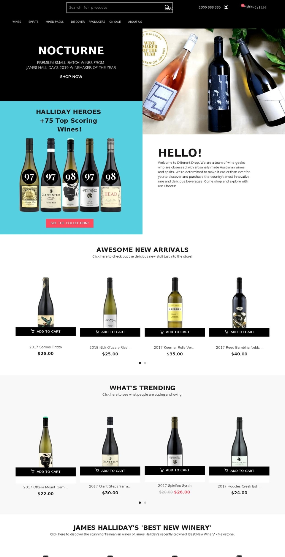 Differen Drop Basel Theme Shopify theme site example differentdrop.com