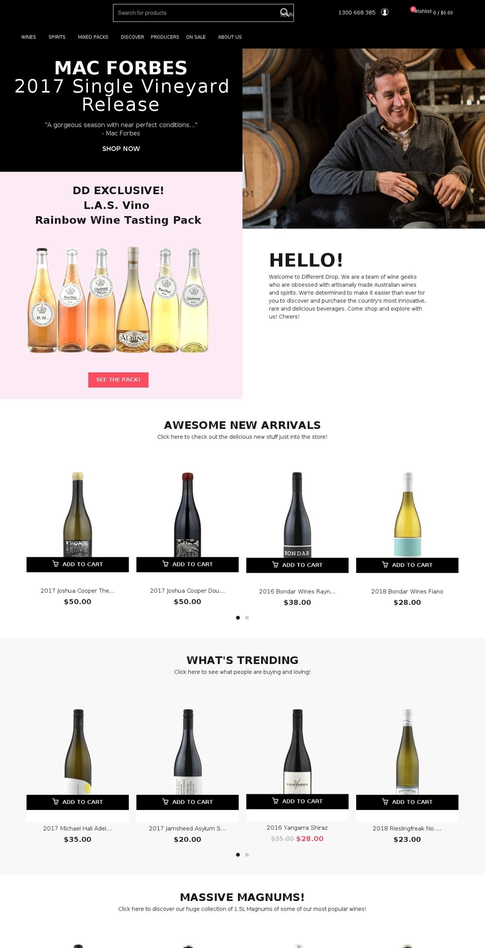 Differen Drop Basel Theme Shopify theme site example differentdrops.com