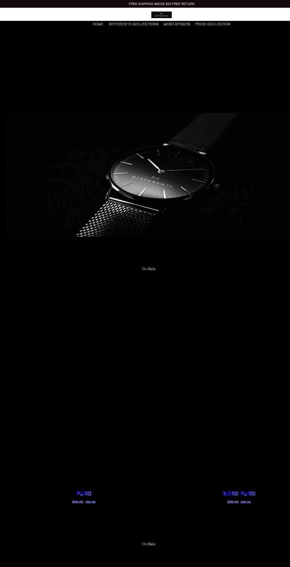 differente.com.au shopify website screenshot