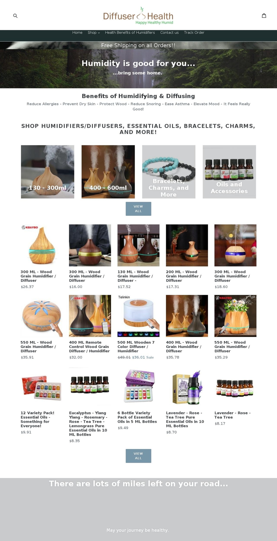 diffuserhealth.com shopify website screenshot