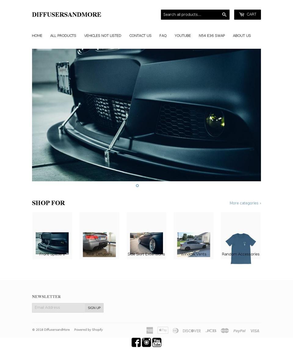 diffusersandmore.com shopify website screenshot