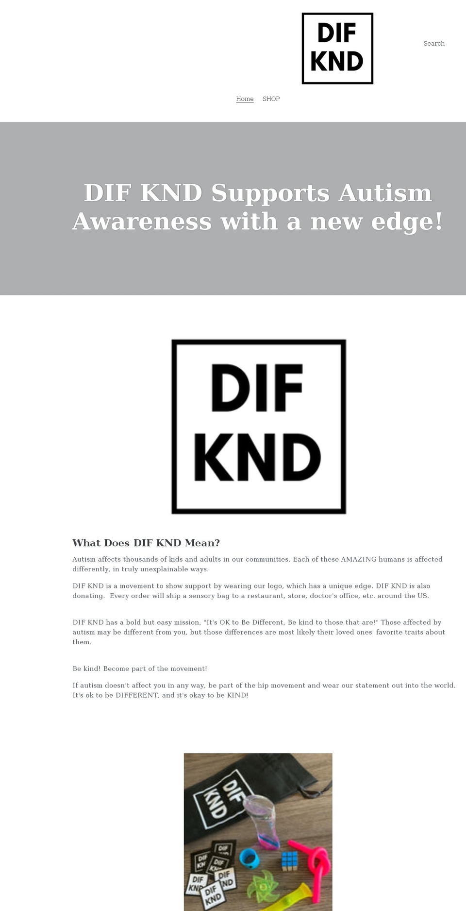 difknd.com shopify website screenshot