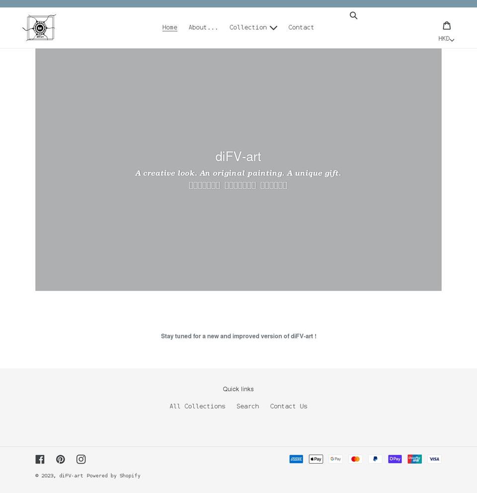 difvart.com shopify website screenshot