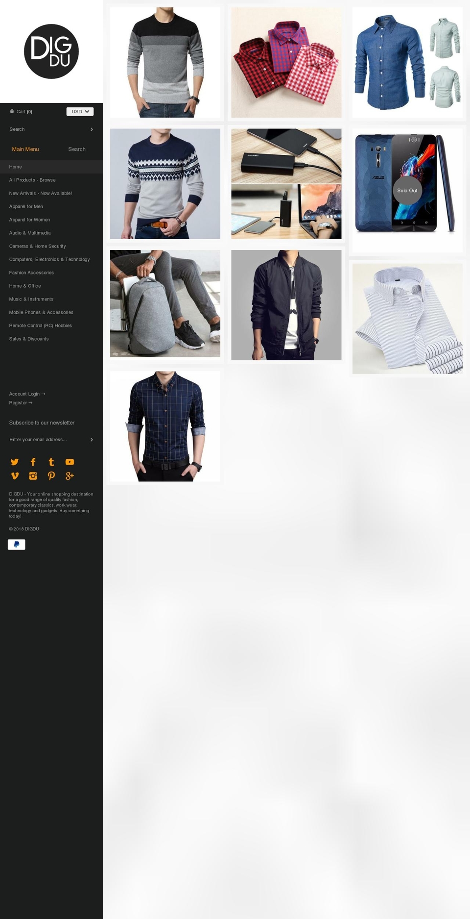 digdu.net shopify website screenshot
