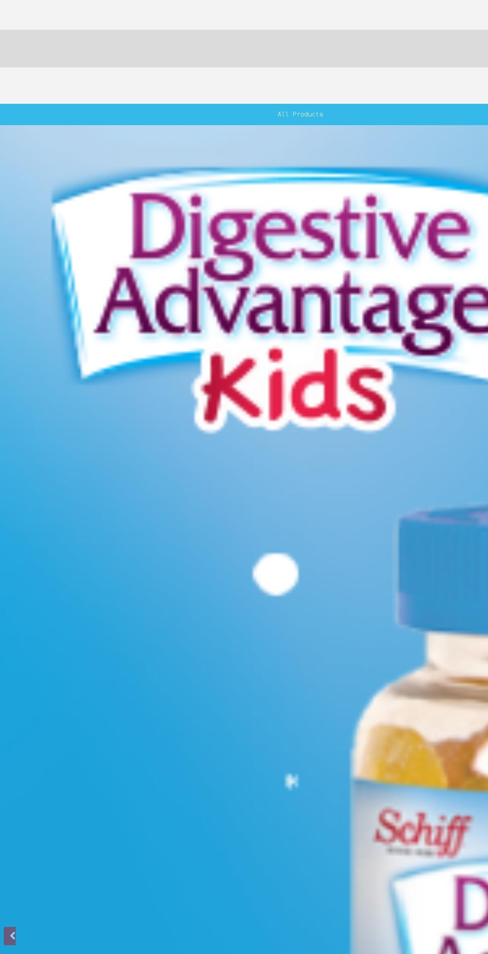 digestiveadvantage-samples.com shopify website screenshot