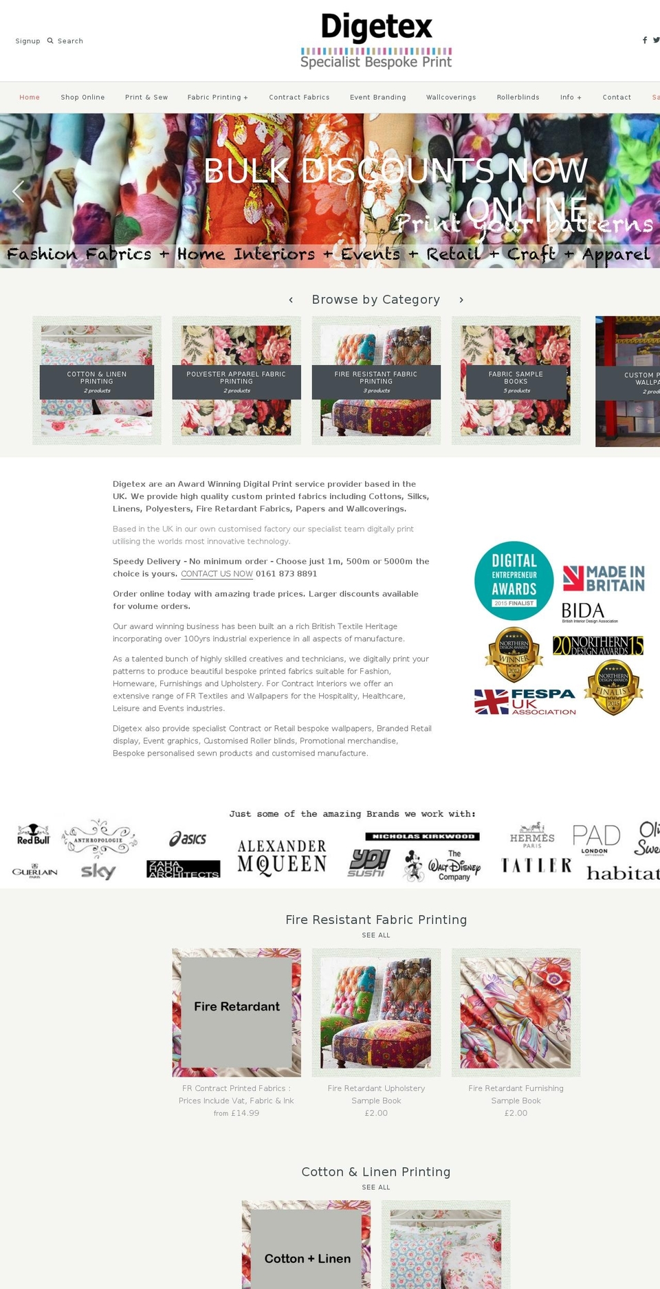 digetex.com shopify website screenshot