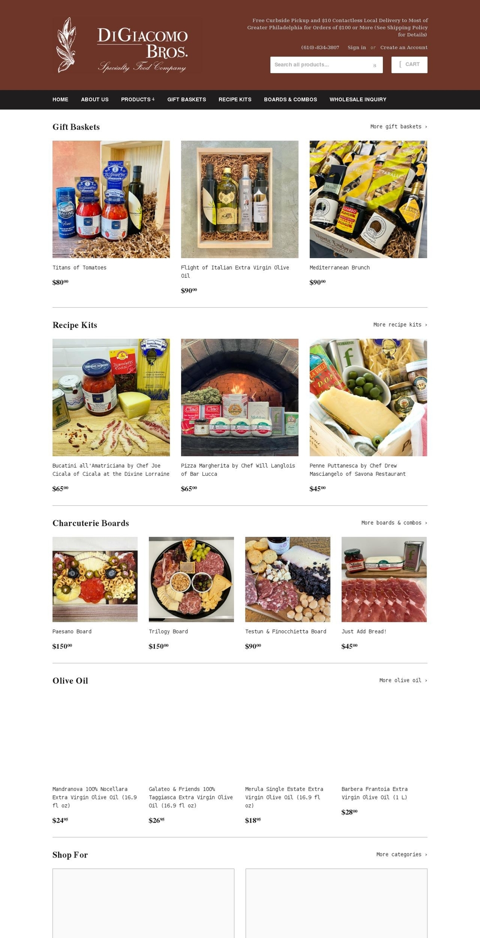 digiacomobros.com shopify website screenshot
