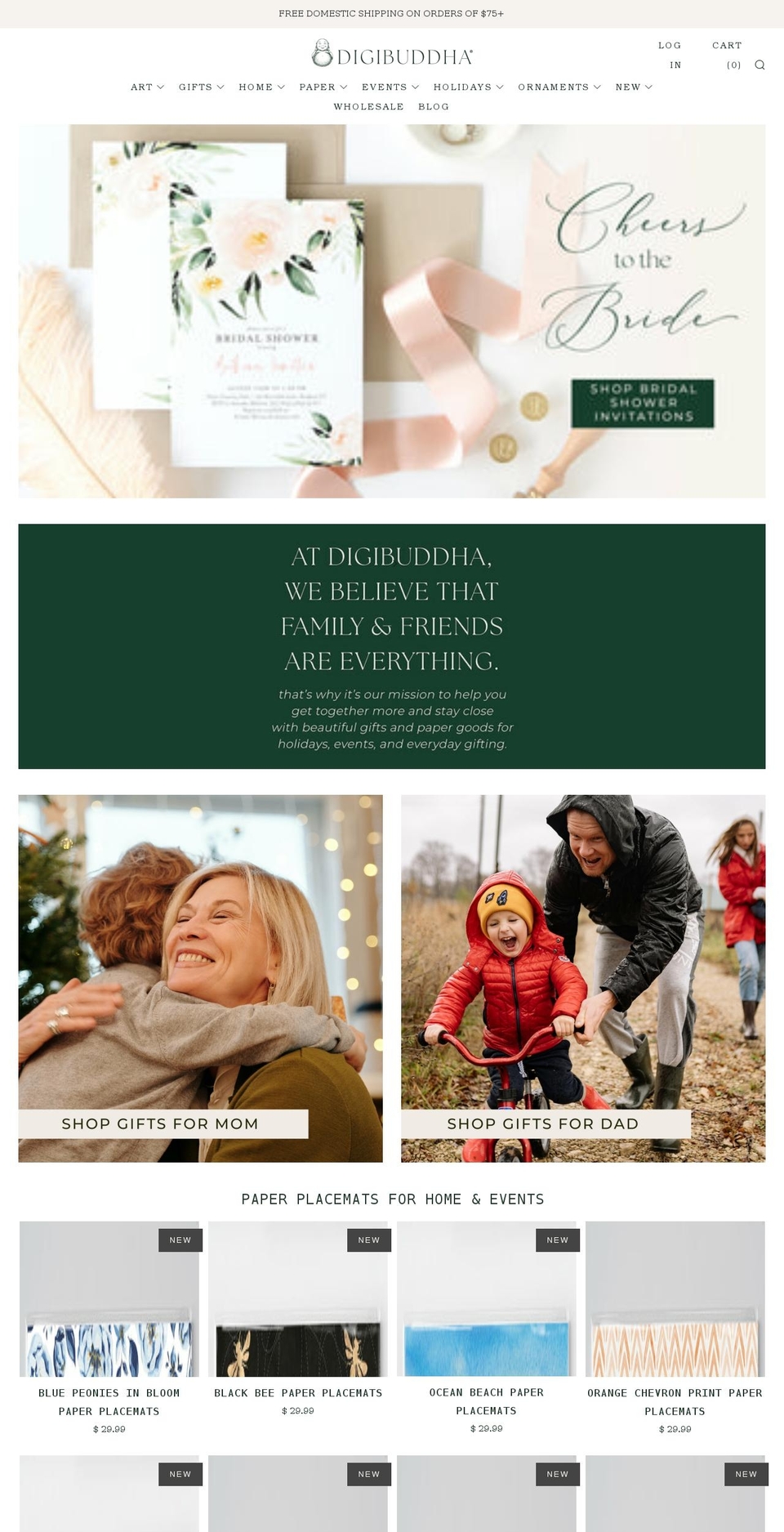 digibuddhahome.com — Shopify storefront screenshot