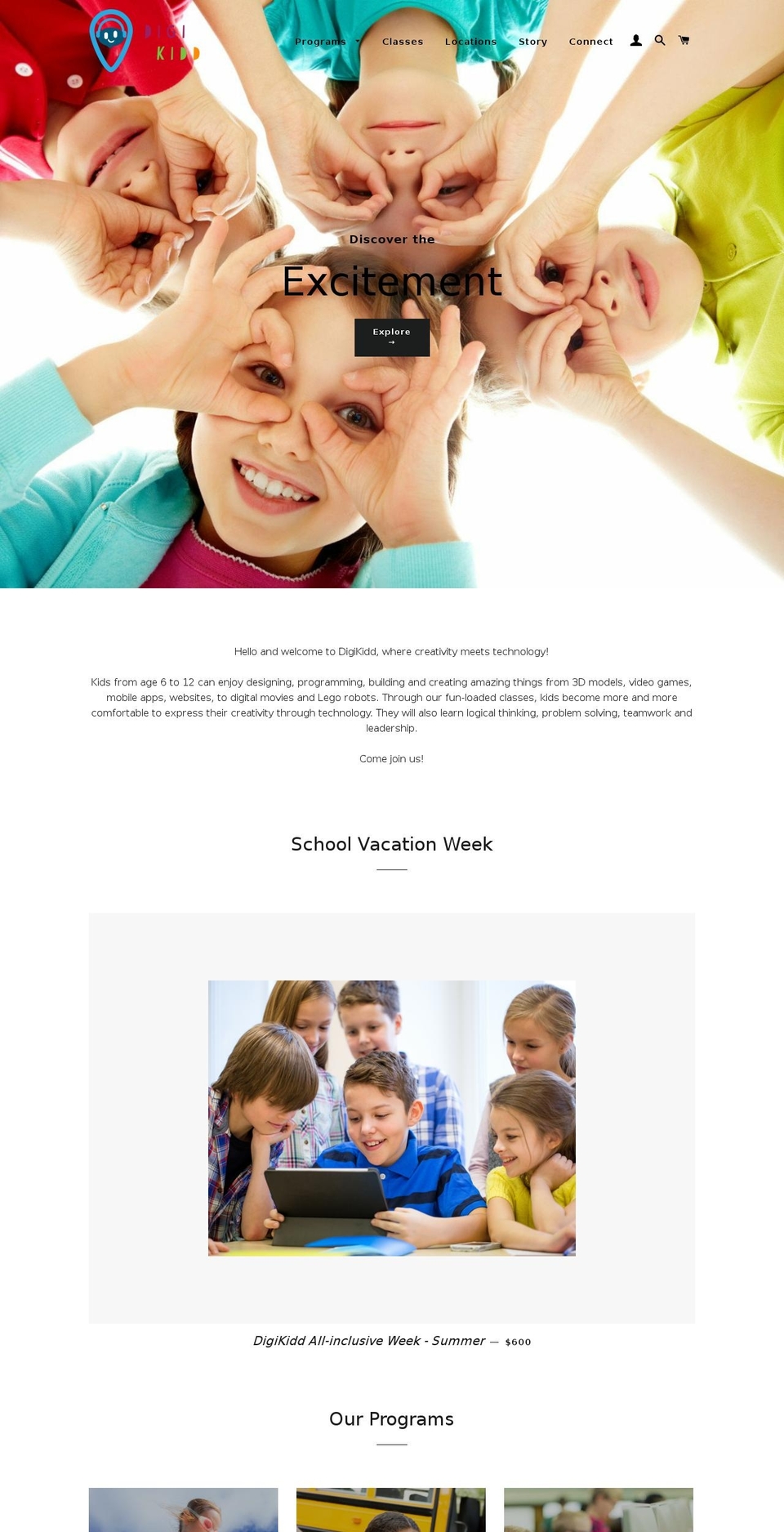 digikidd.com — Shopify storefront screenshot
