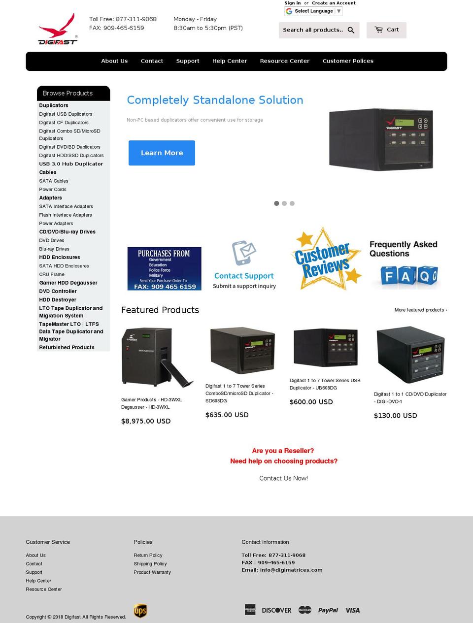 digimatrices.com — Shopify storefront screenshot
