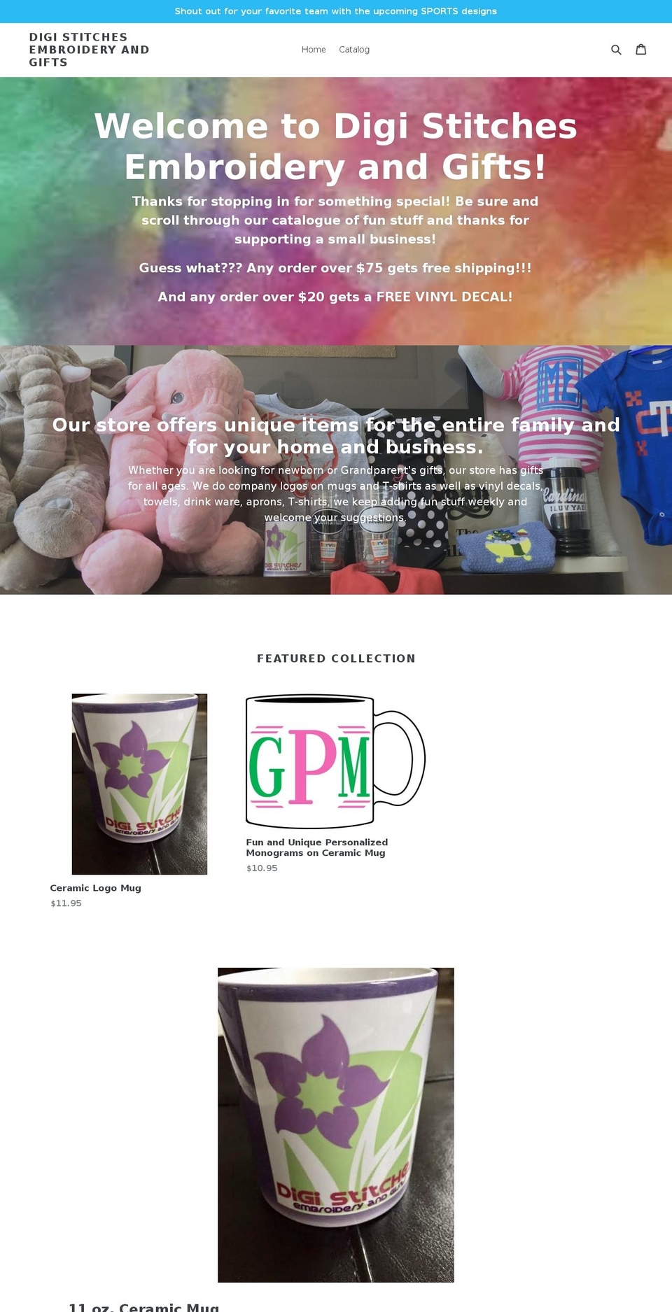 digistitches.net shopify website screenshot