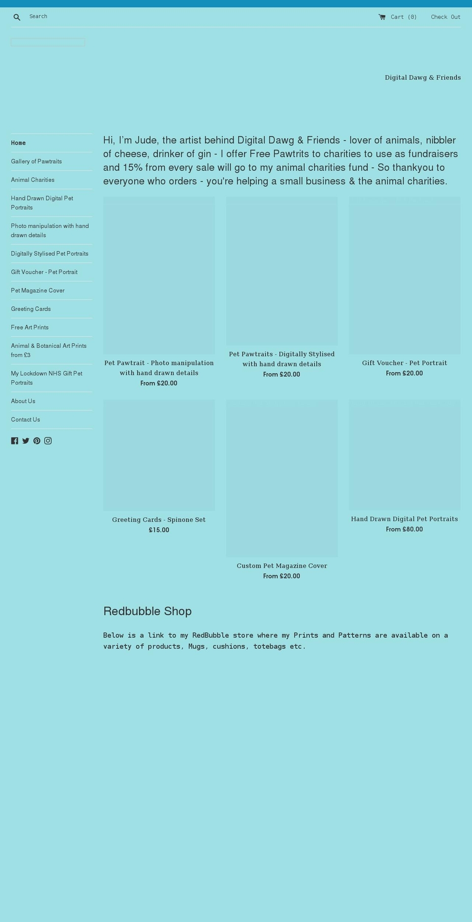 digital4dawgs.com shopify website screenshot