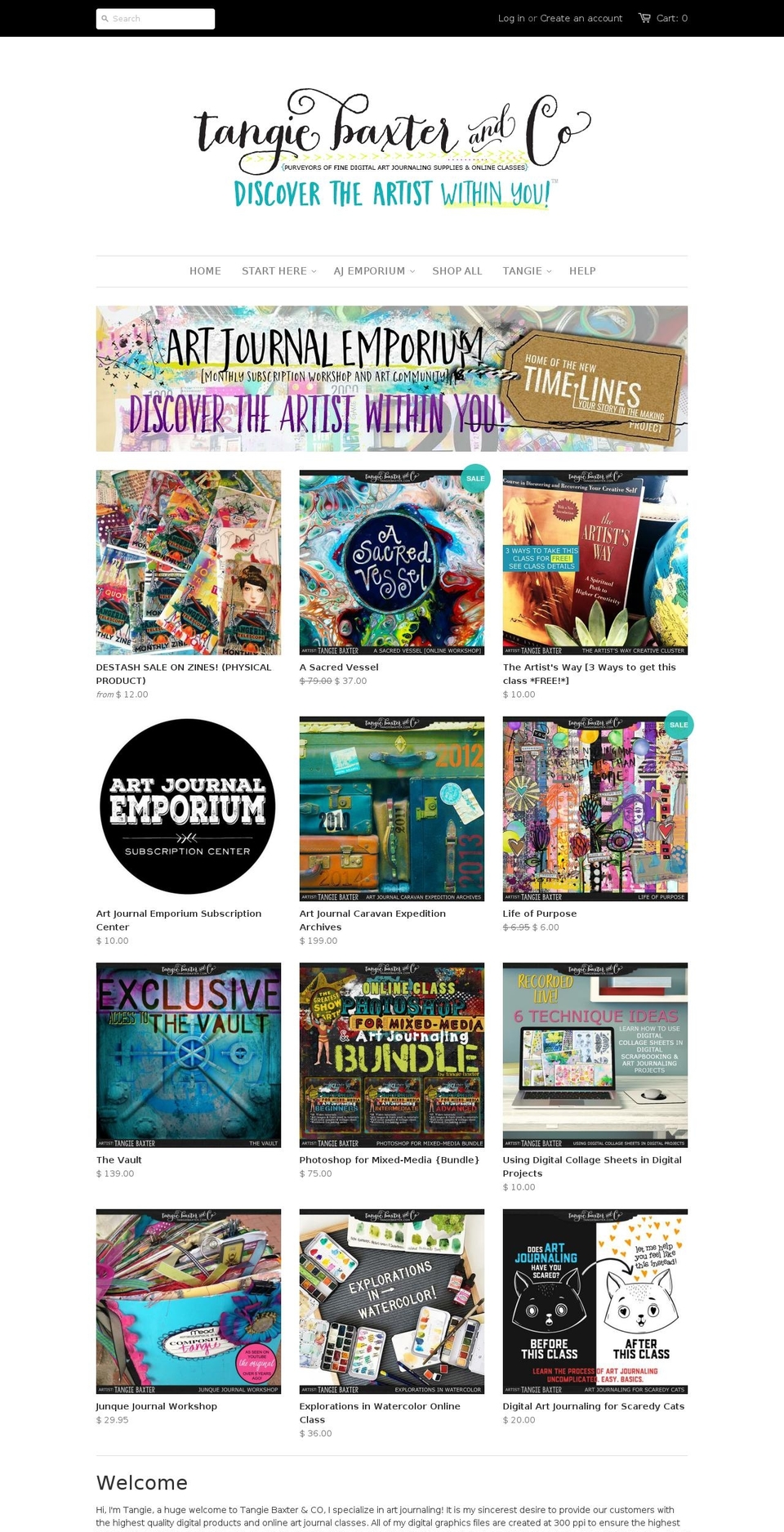 digitalartjournals.com — Shopify storefront screenshot