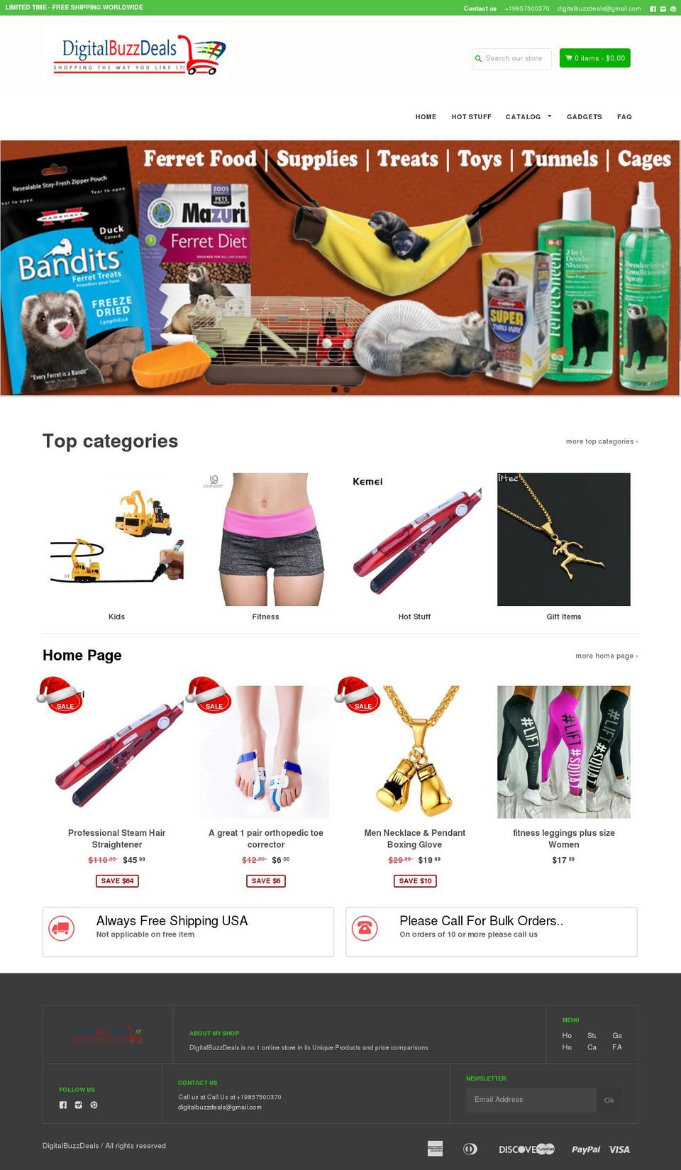 digitalbuzzdeals.com — Shopify storefront screenshot