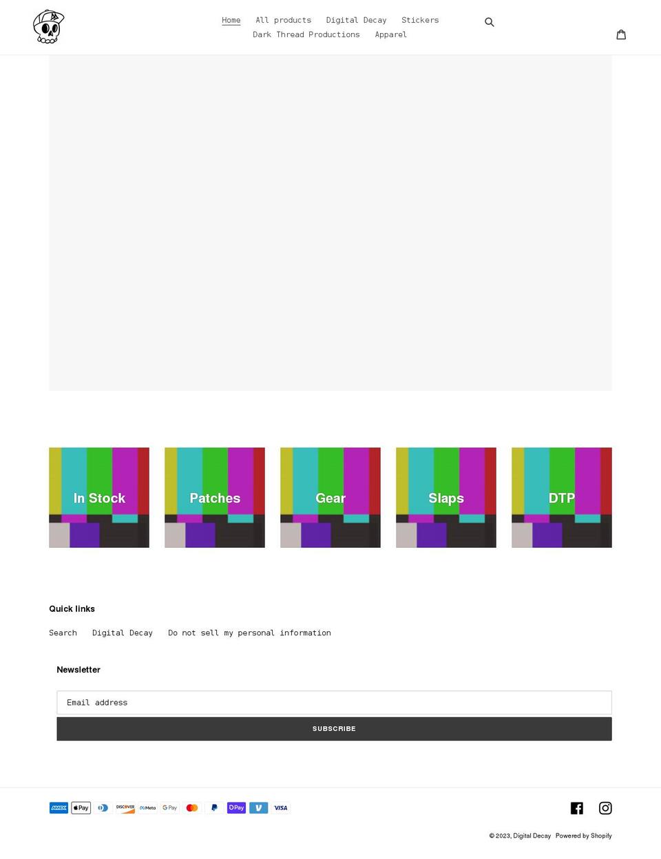 digitaldecay702.com shopify website screenshot