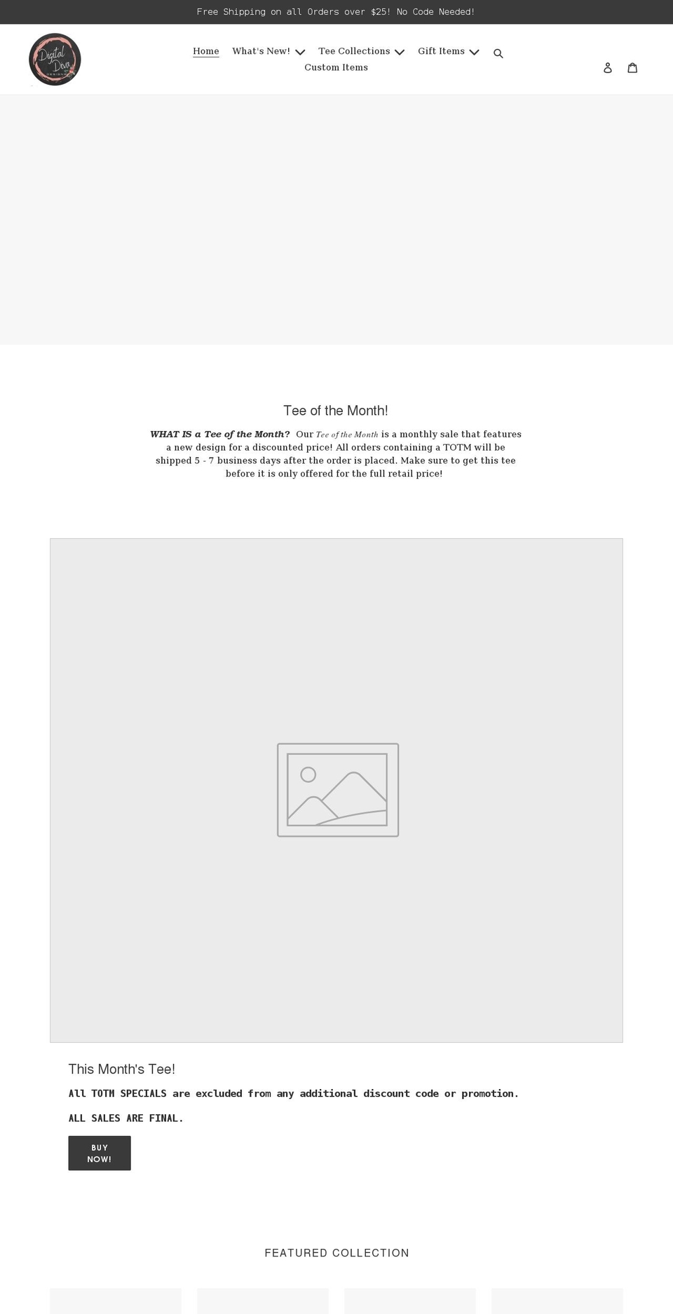 digitaldivadesigns.net shopify website screenshot
